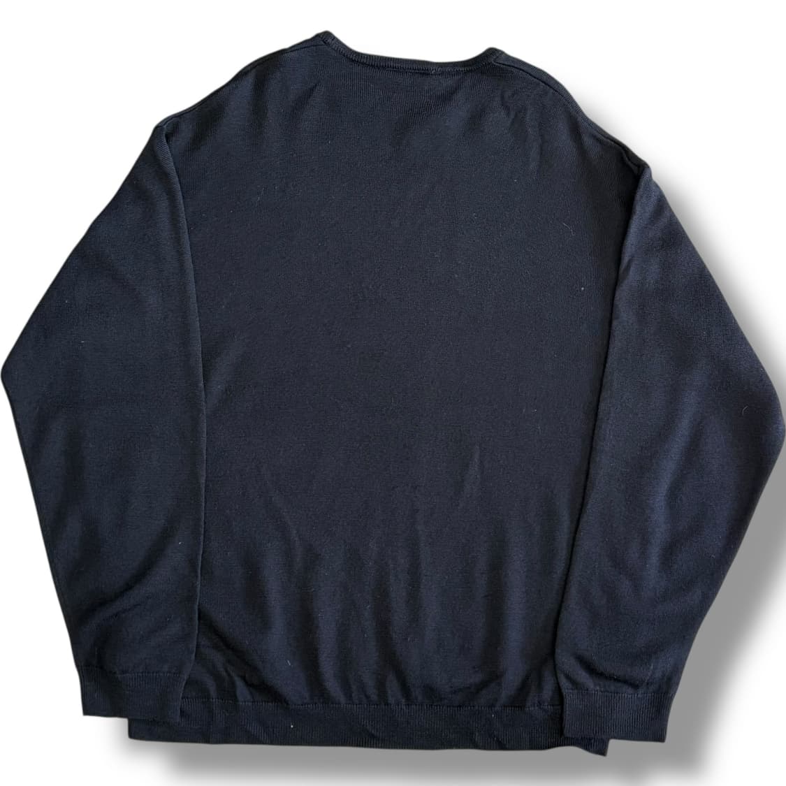 Lacoste 로고자수 블랙 라운드넥 니트 상품이미지2