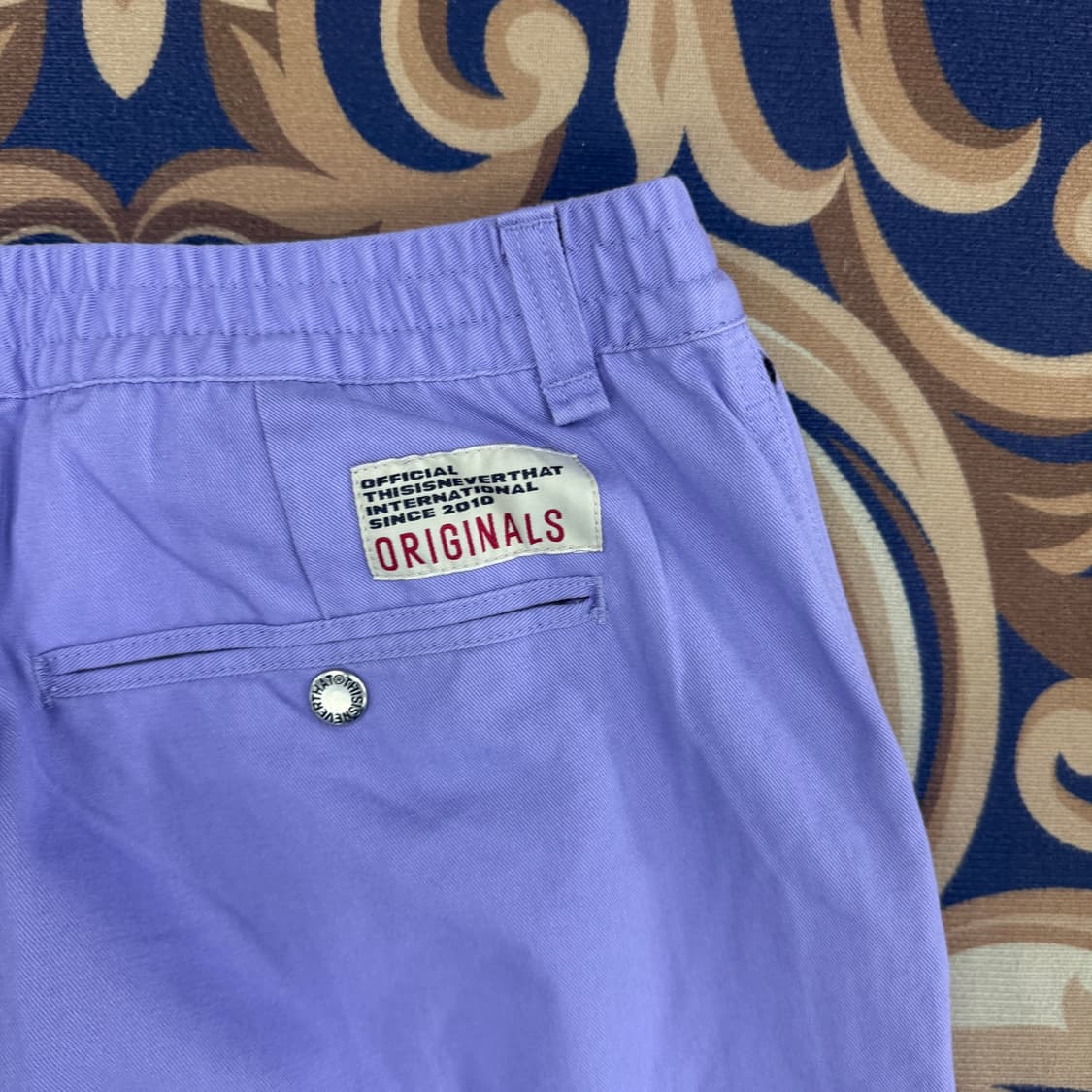 (M)디스이즈 네버댓 페인팅 코튼 팬츠(라벤더) 상품이미지6