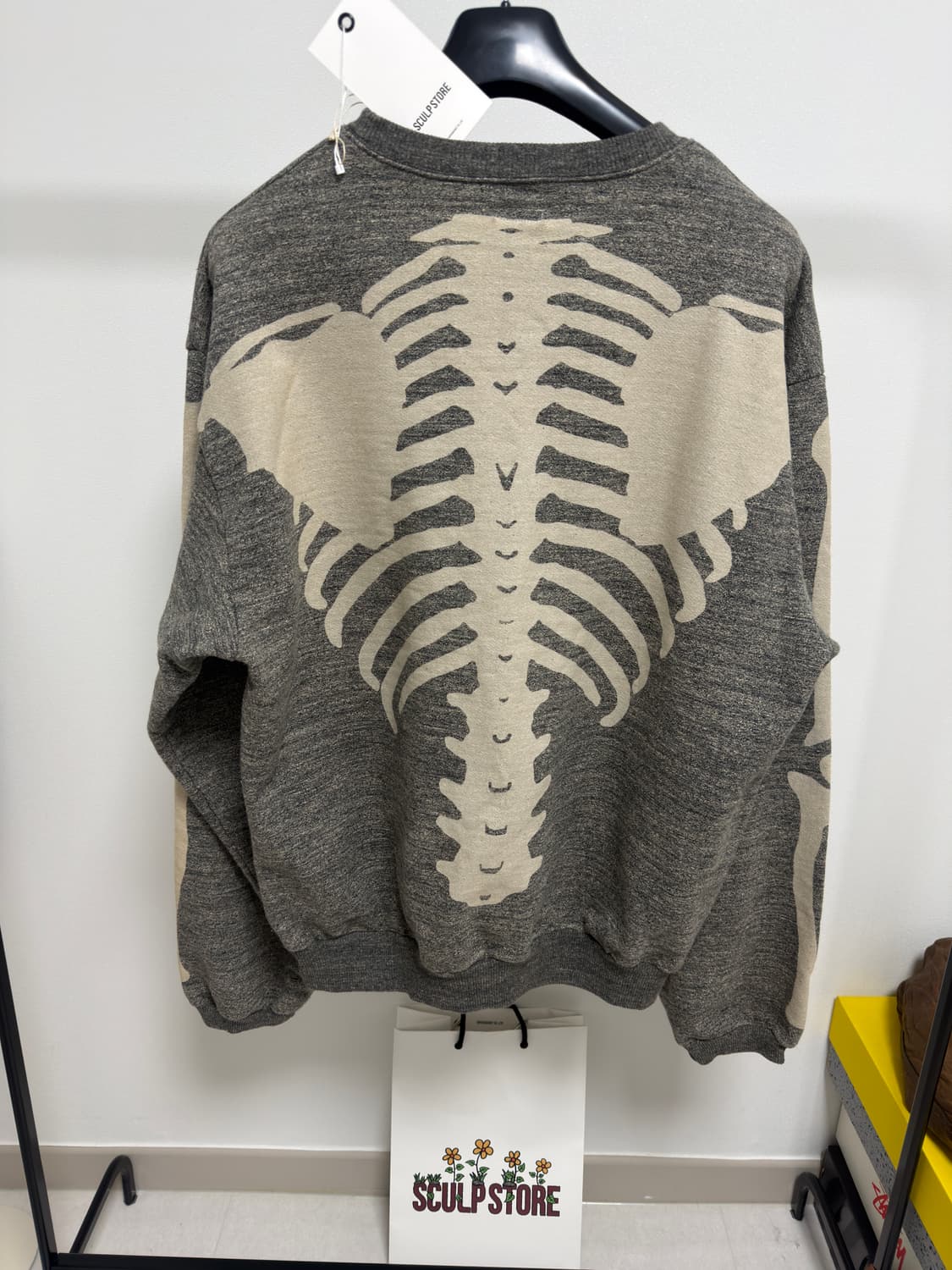 [새상품, 백화점판, 5사이즈] 캐피탈 빅 크루넥 헤더 본 스웻셔츠 상품이미지1