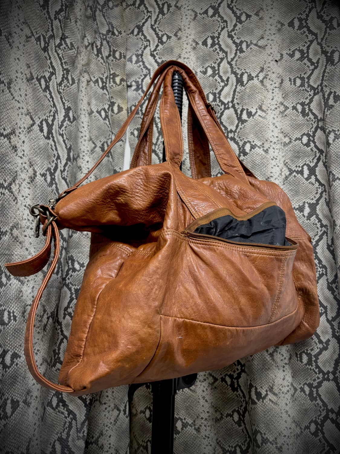 [Y2K Bag] T.B2Jeans Brown Leather Over B 상품이미지7