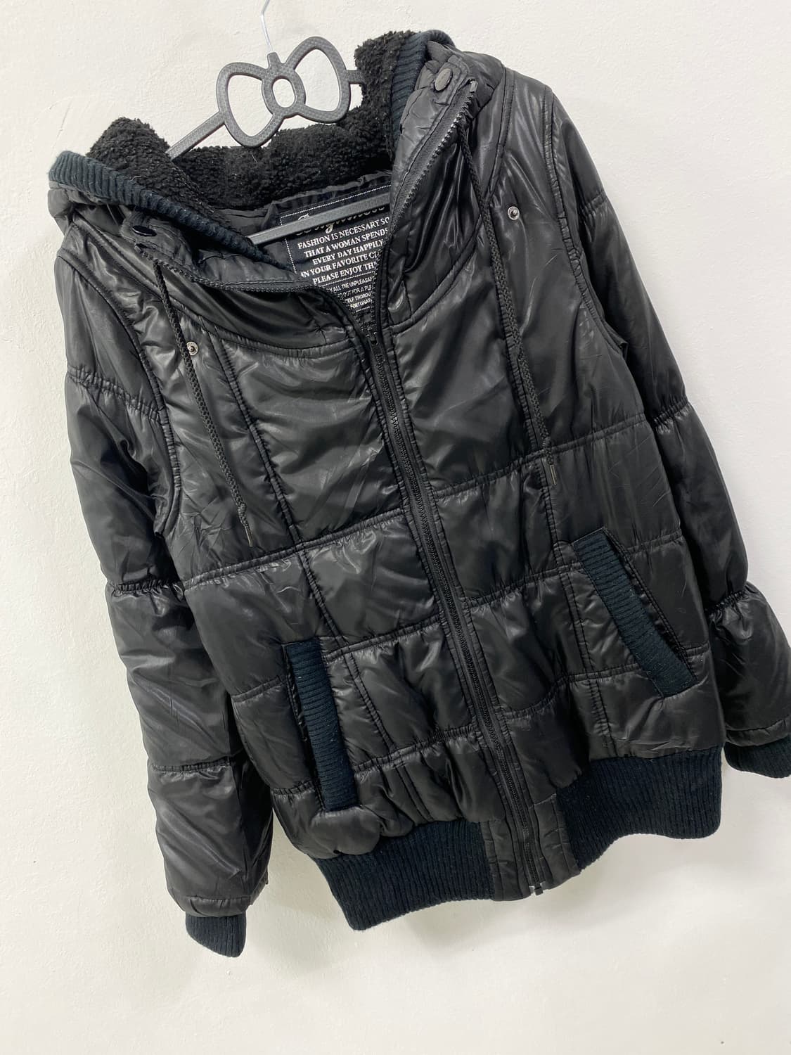 [COLZA] 콜쟈 갸루 펑크 y2k 후드 패딩 상품이미지6