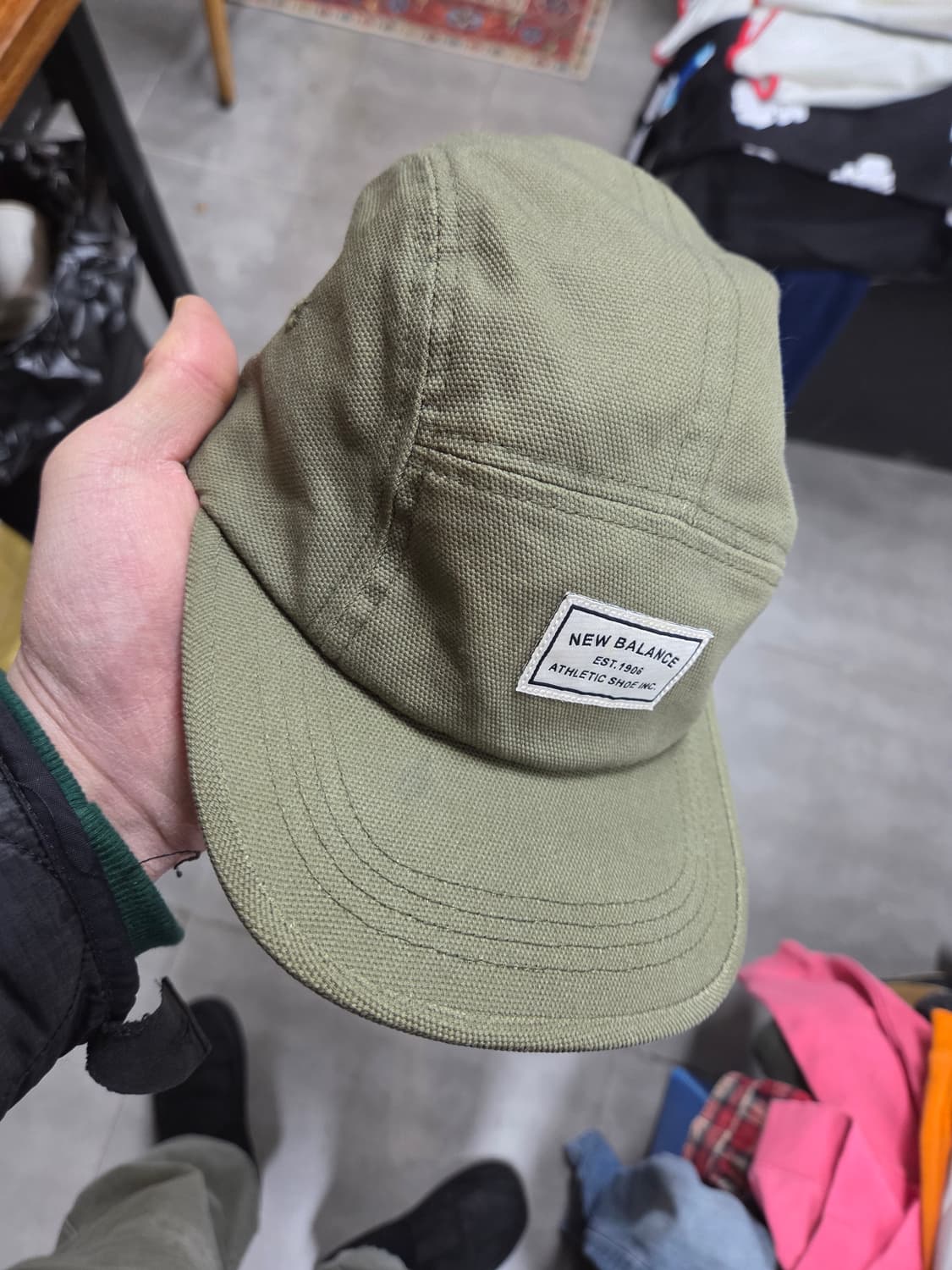 뉴발란스 기본로고 캠프캡 모자 프리  상품이미지5