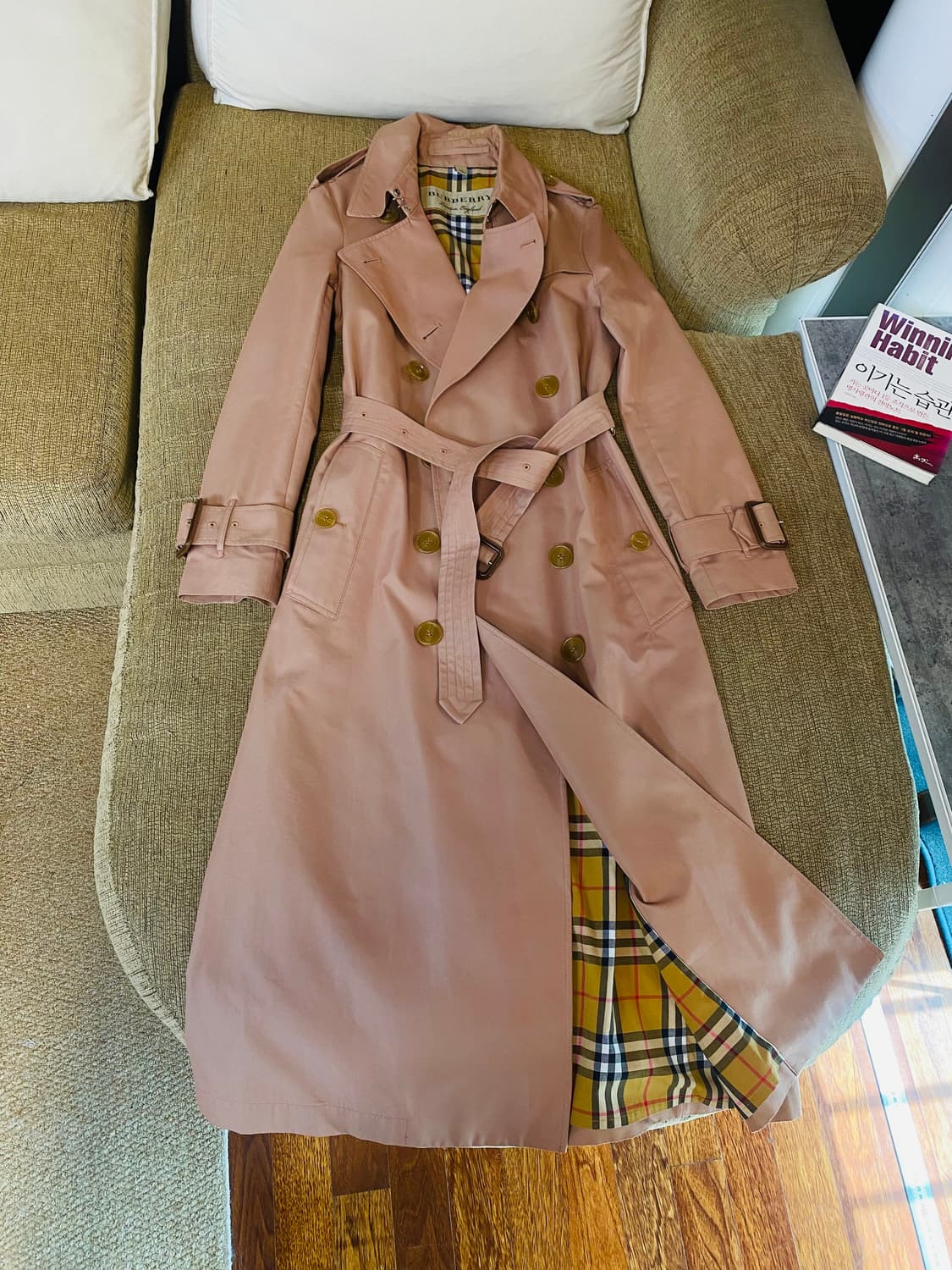 버버리 트로피컬 개버딘 김남주 트렌치코트 44~55사이즈 상품이미지8