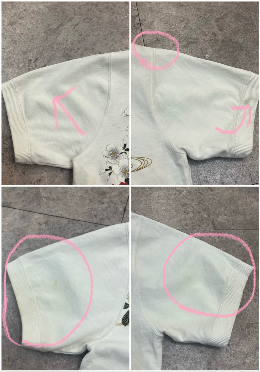 오리엔탈 디바인 사무라이걸 레터링 후드집업 화이트 M #csz3005 상품이미지10