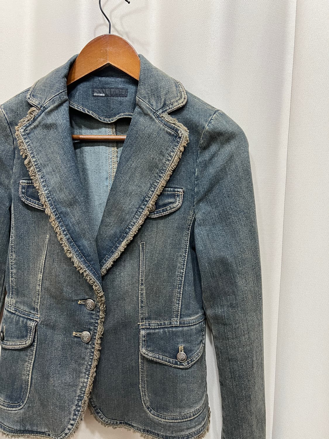resume 빈티지 여성 데님 블레이저  상품이미지3