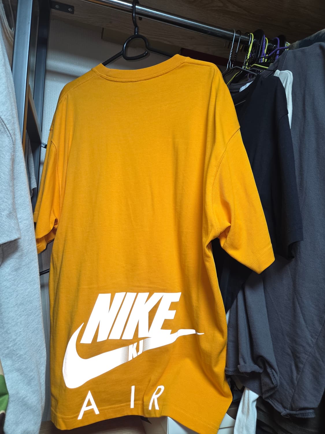 [M] 나이키 x 킴 존스 오버사이즈드 티셔츠 써킷 오렌지 - US/EU 상품이미지3