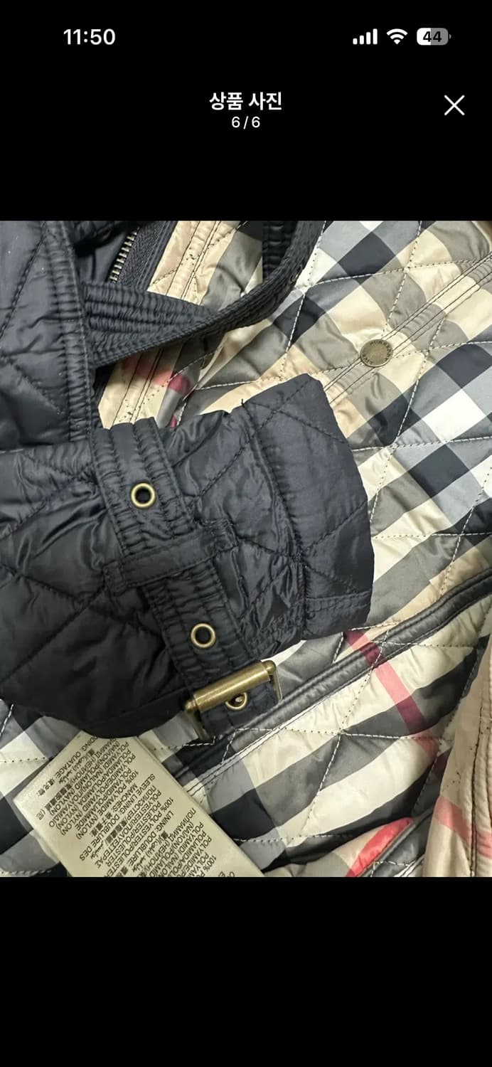 버버리 브릿 퀼팅 자켓 블랙  상품이미지6