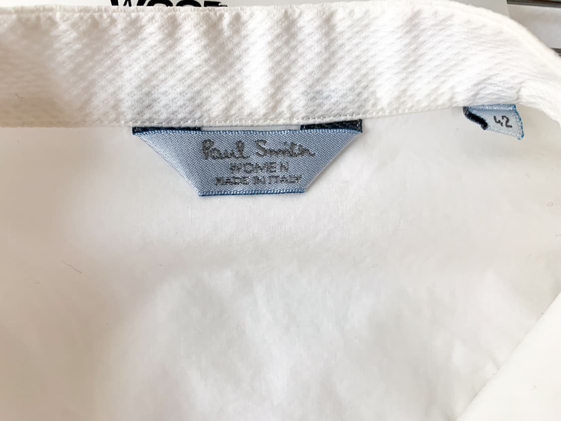 폴스미스 Paul Smith Women 화이트 턱시도 보우타이 셔츠 블라 상품이미지9