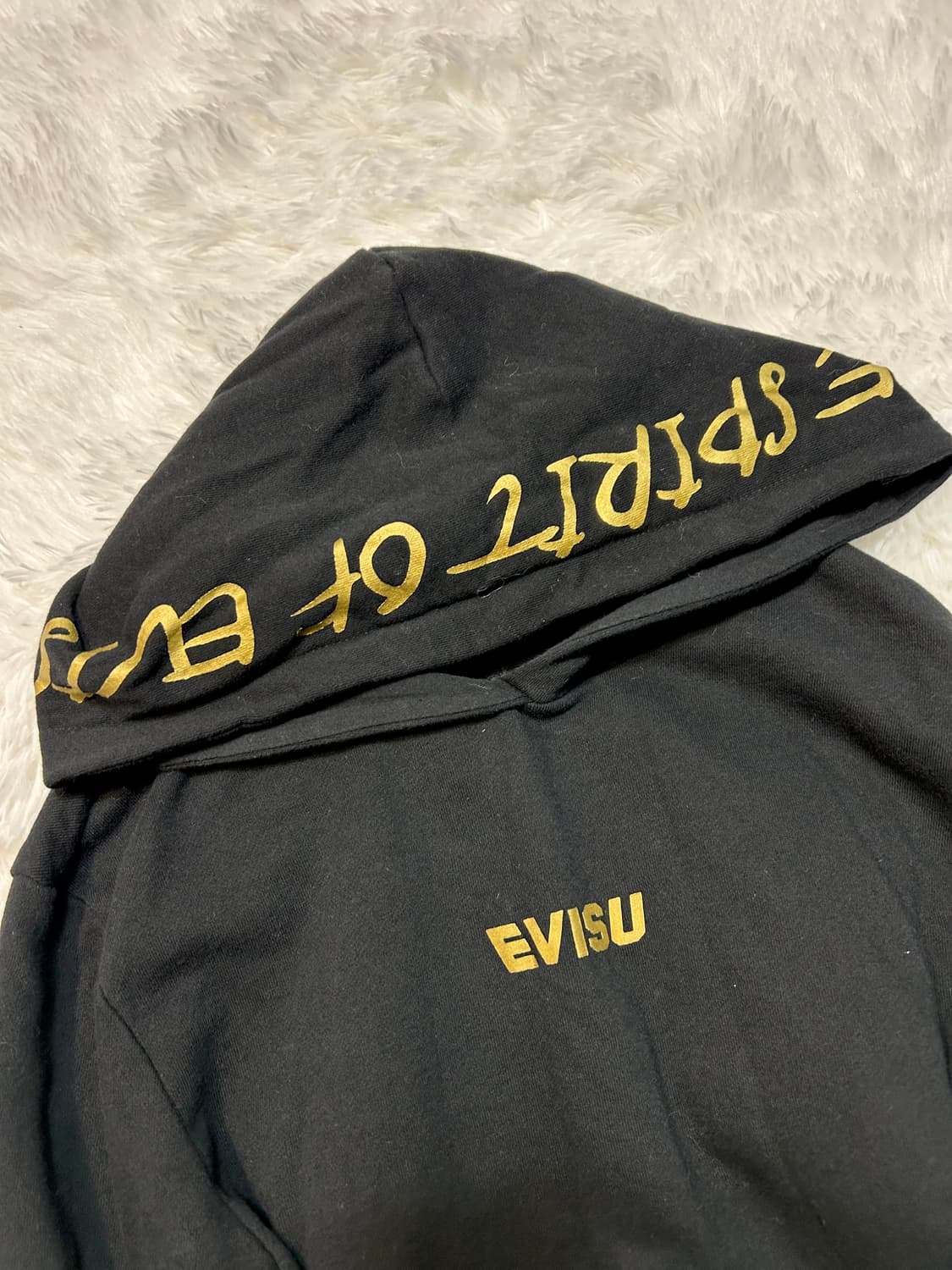 Evisu y2k 00s gold wings hoodie  상품이미지3