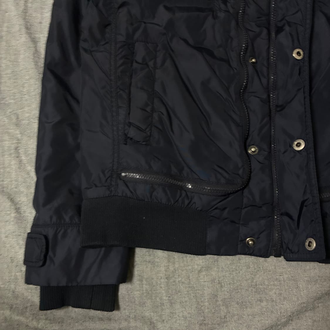 y2k 지퍼 디테일 자켓 네이비 상품이미지8