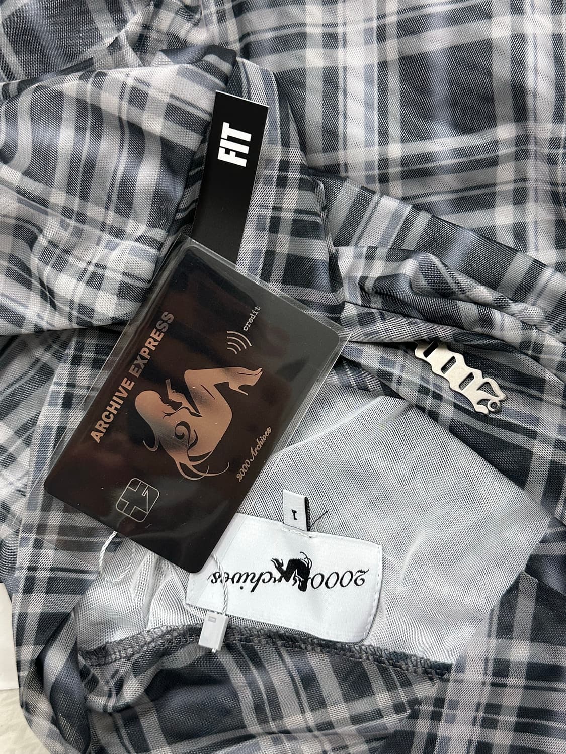 (택제거X / 새상품) 2000아카이브 오프숄더 탑 상품이미지7