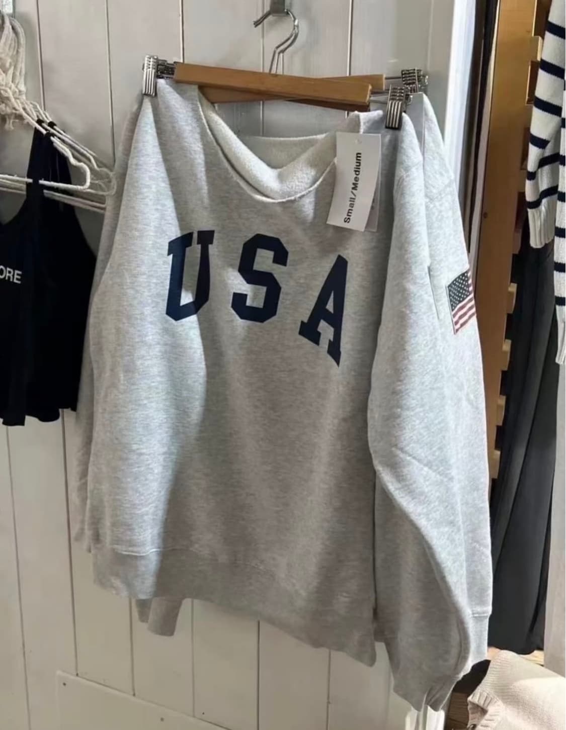 브랜디멜빌 usa 오프숄더 맨투맨 상품이미지1