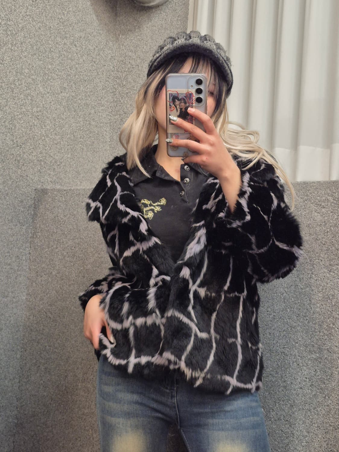 VINTAGE CAT FUR JACKET  상품이미지1