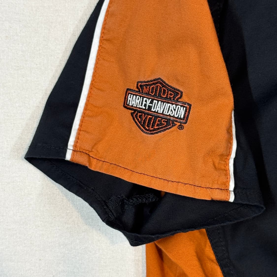 여S) 할리데이비슨 자수로고 반팔 셔츠 상품이미지5