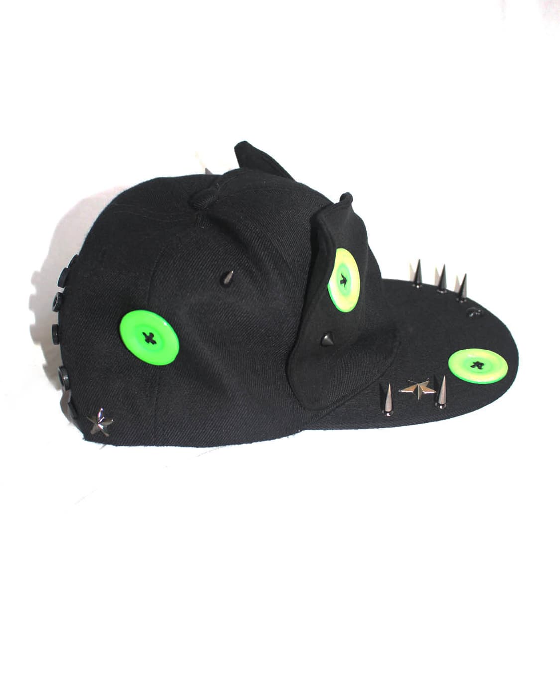 NEON-GREEN Cat-Ear spike snapback 상품이미지4