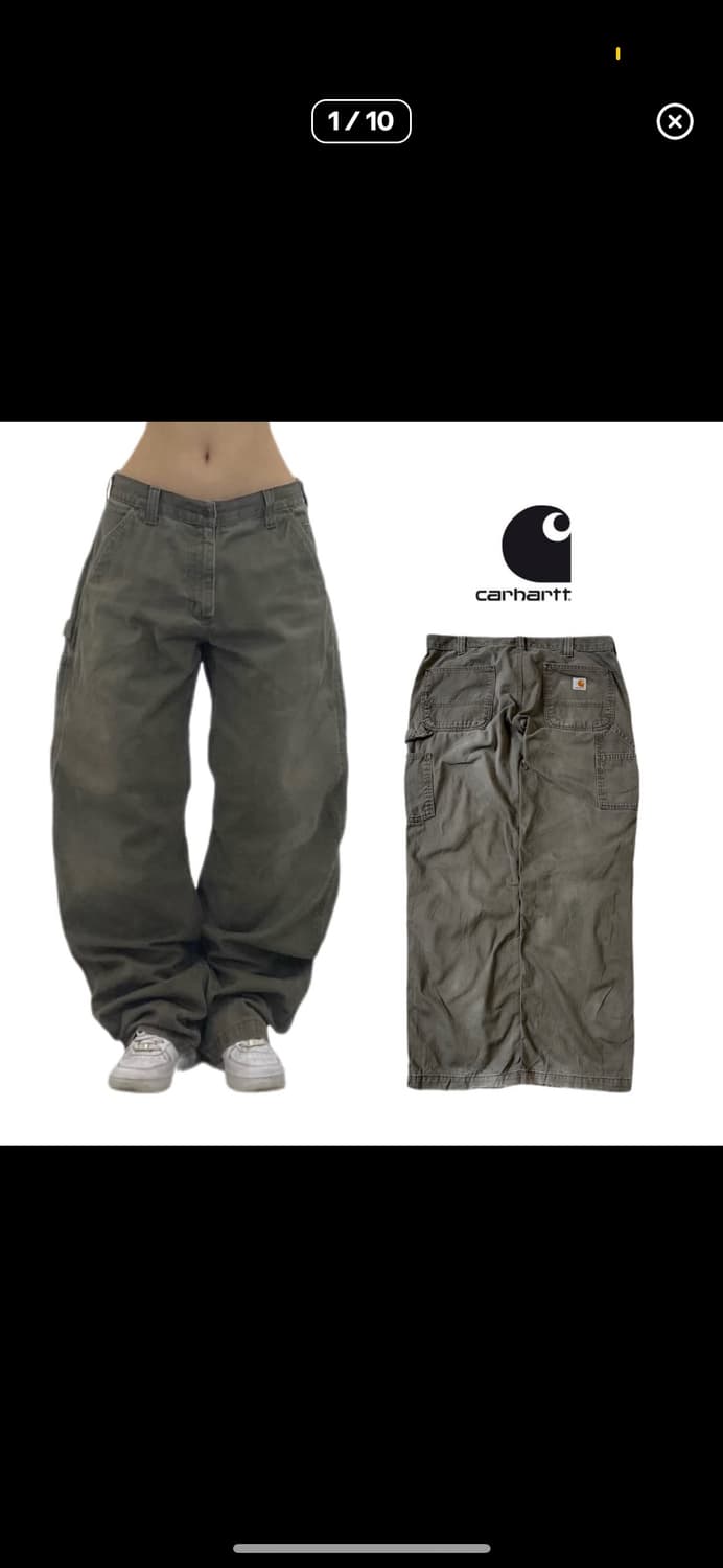 칼하트 OG 카펜터 페이딩 와이드 워크팬츠 상품이미지1