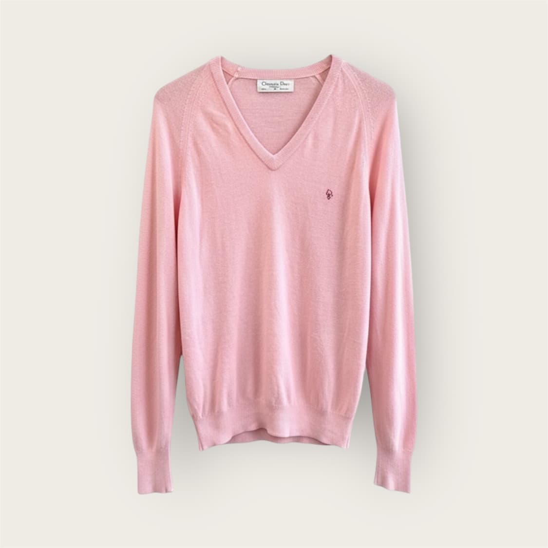 .M/ 크리스찬디올 1990AW 브이넥 로고 니트 상품이미지1