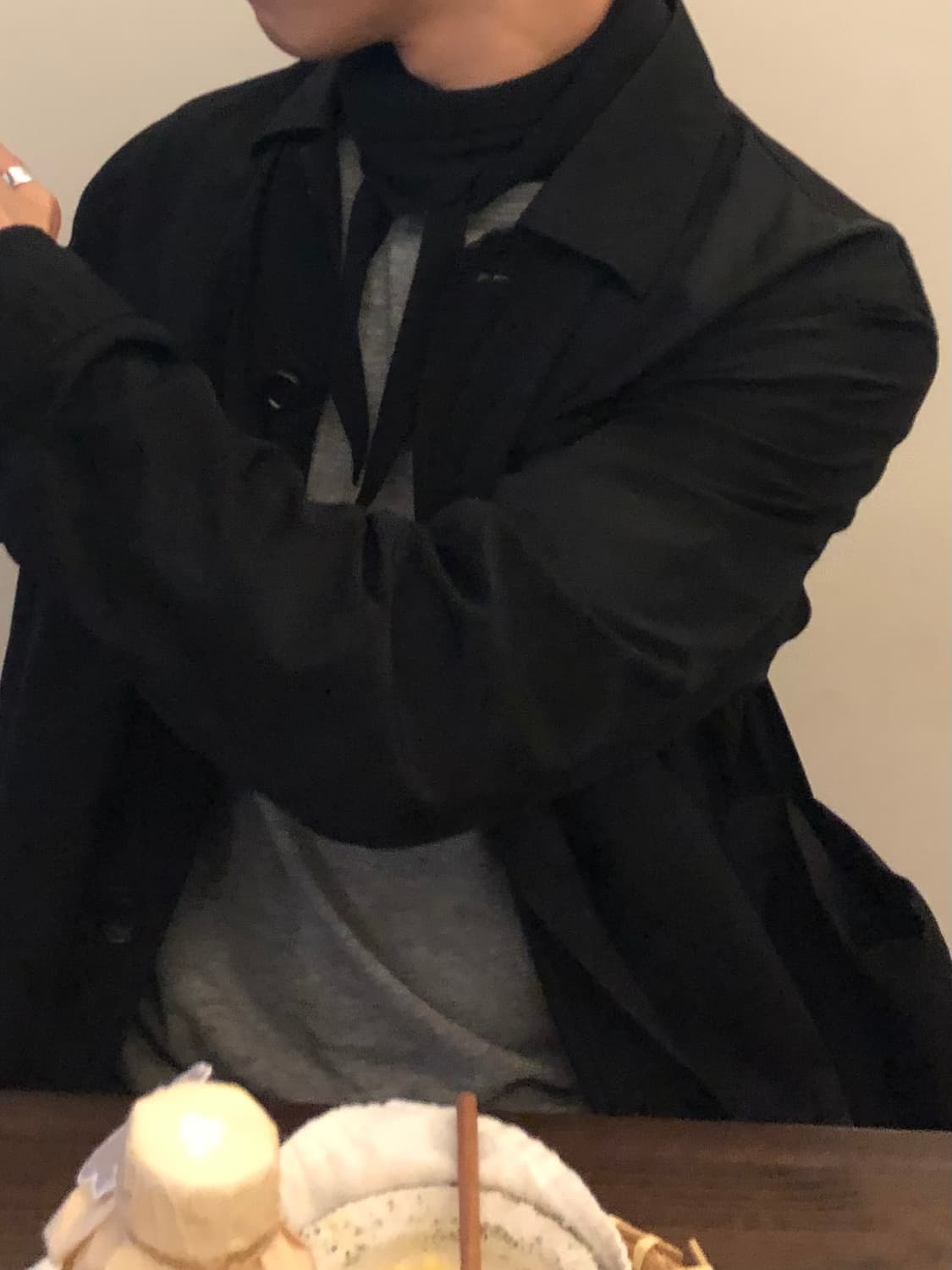 꼼데가르송 옴므 미니멀 하프 코트 상품이미지2