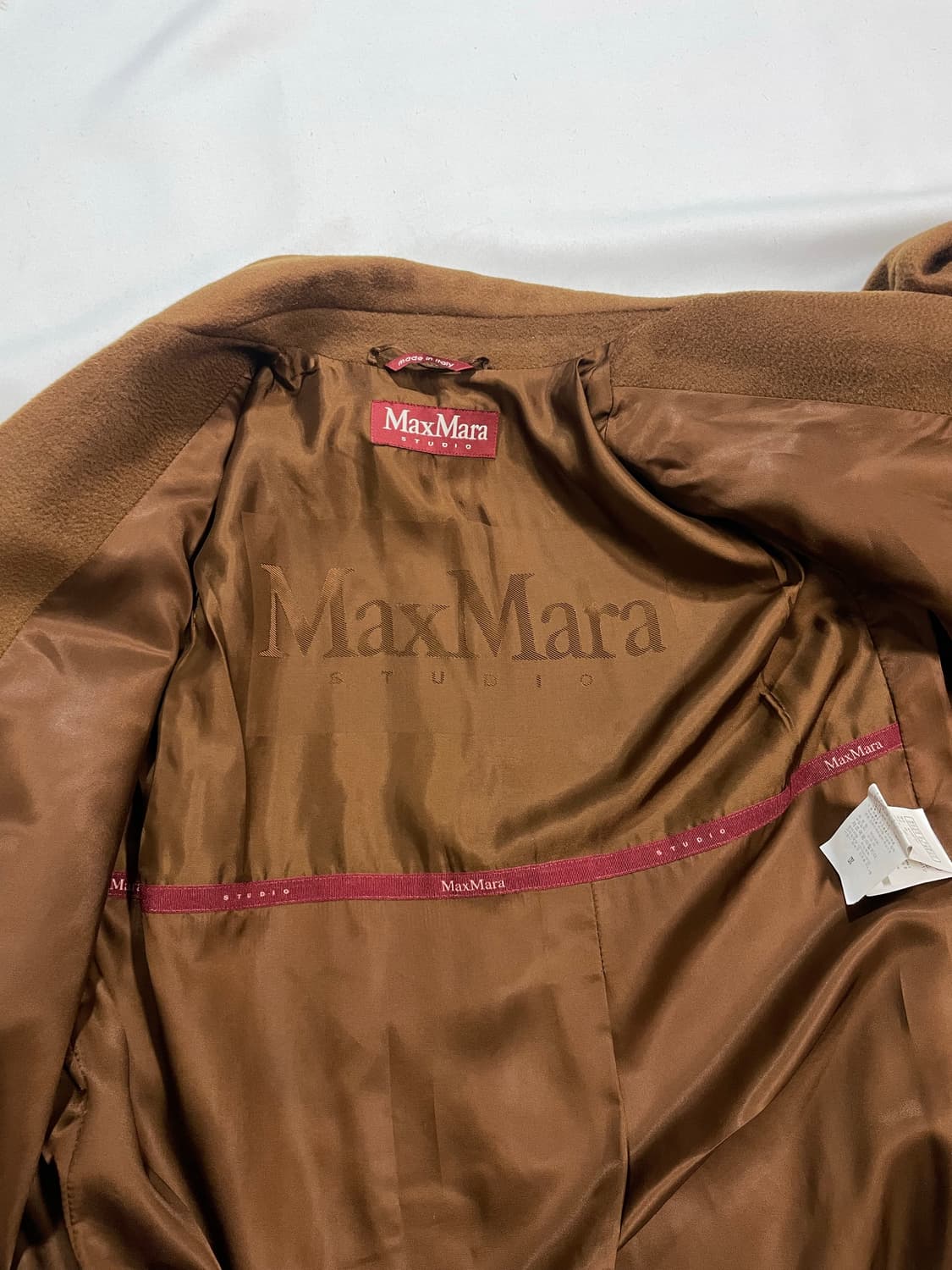 막스마라 더블브레스티드 브라운 카멜 코트 상품이미지8