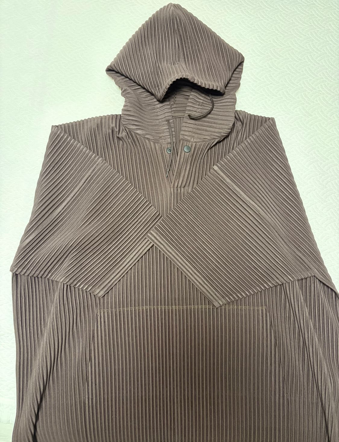 옴므 플리세 이세이 미야케 후드 아노락 다크 브라운  상품이미지3