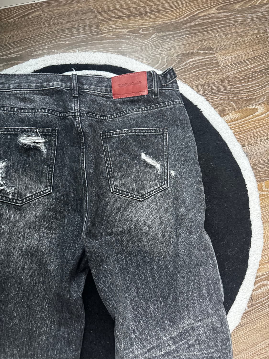 ROARINGRAD Flare Denim Pants Black 상품이미지5