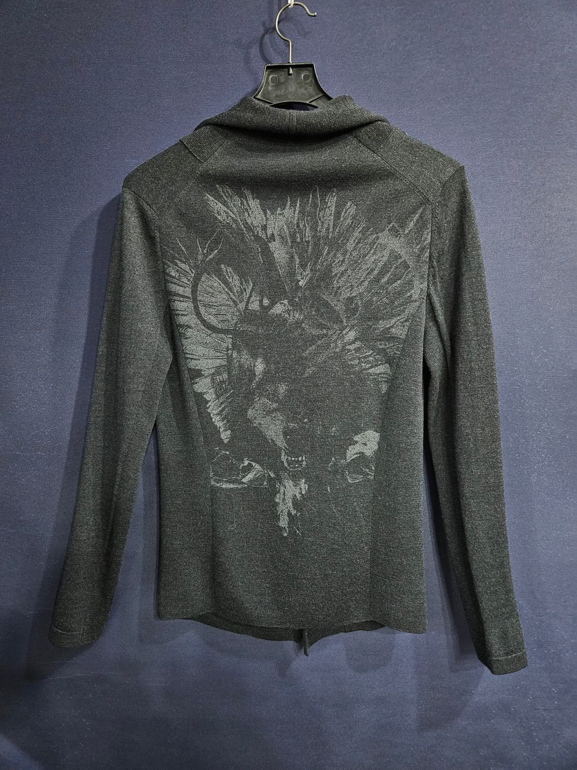 시스템옴므 다크그레이 남성 슬림핏 95~100 가디건  상품이미지2