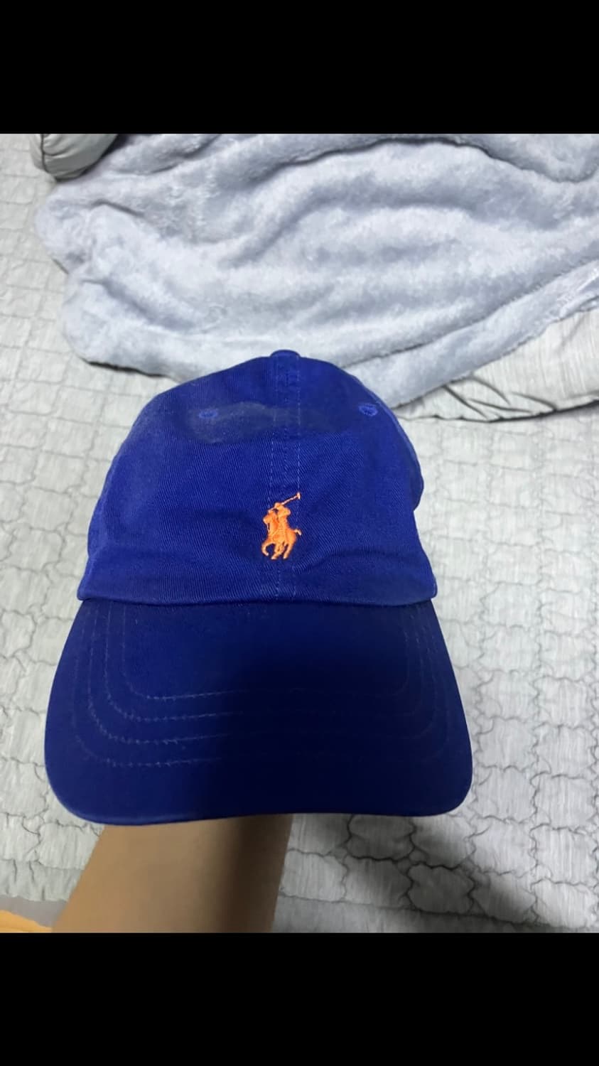 폴로 로고 볼캡 블루/오렌지 상품이미지1