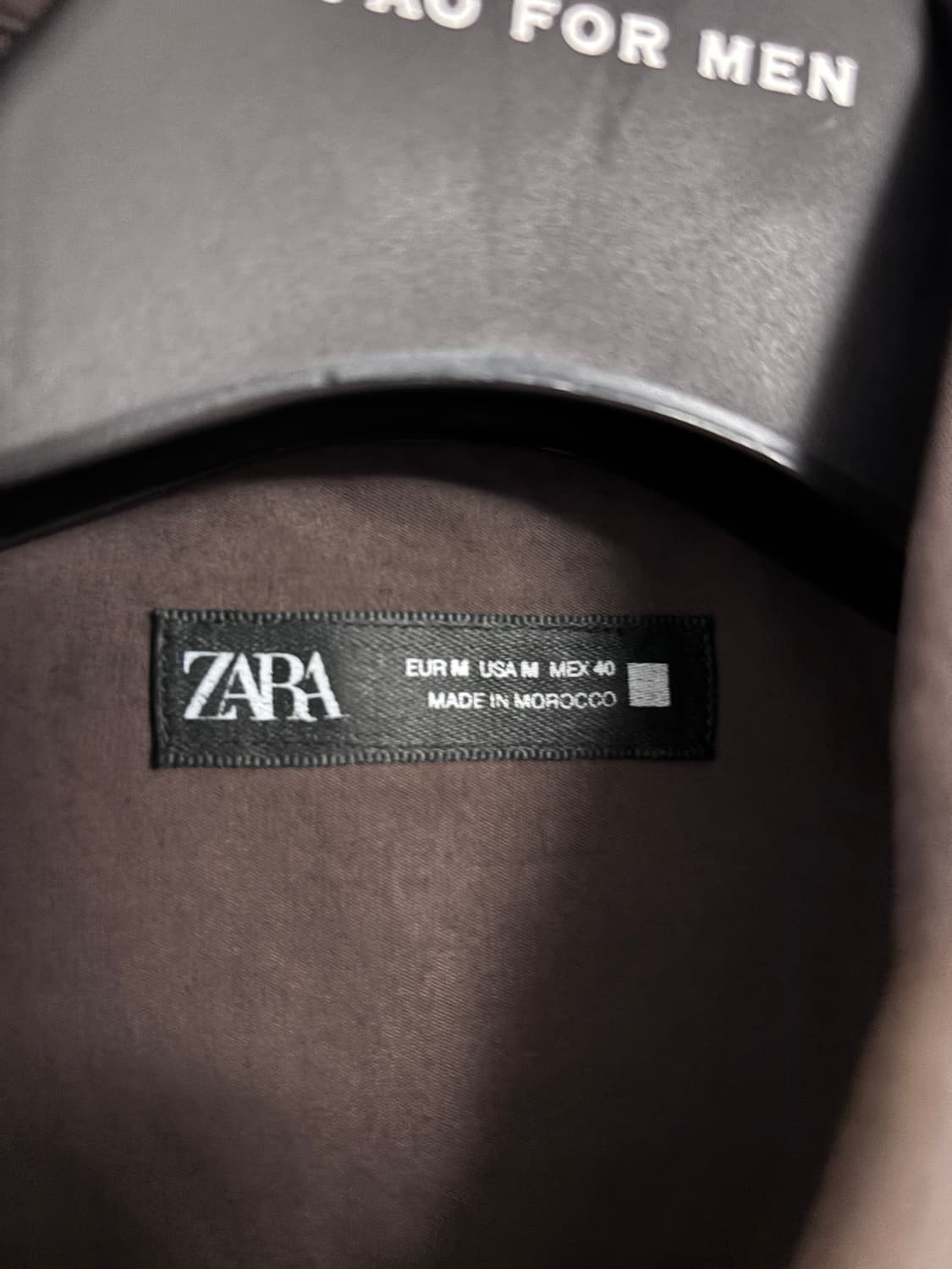 M 자라 남성 브라운 플루이드 셔츠  상품이미지4