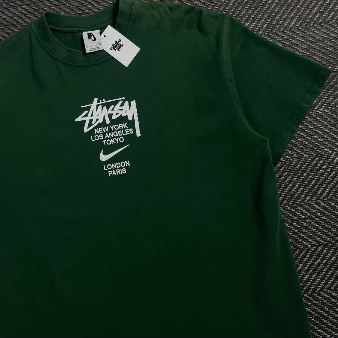 나이키 x 스투시 월드투어 티셔츠 그린o 4160 상품이미지2