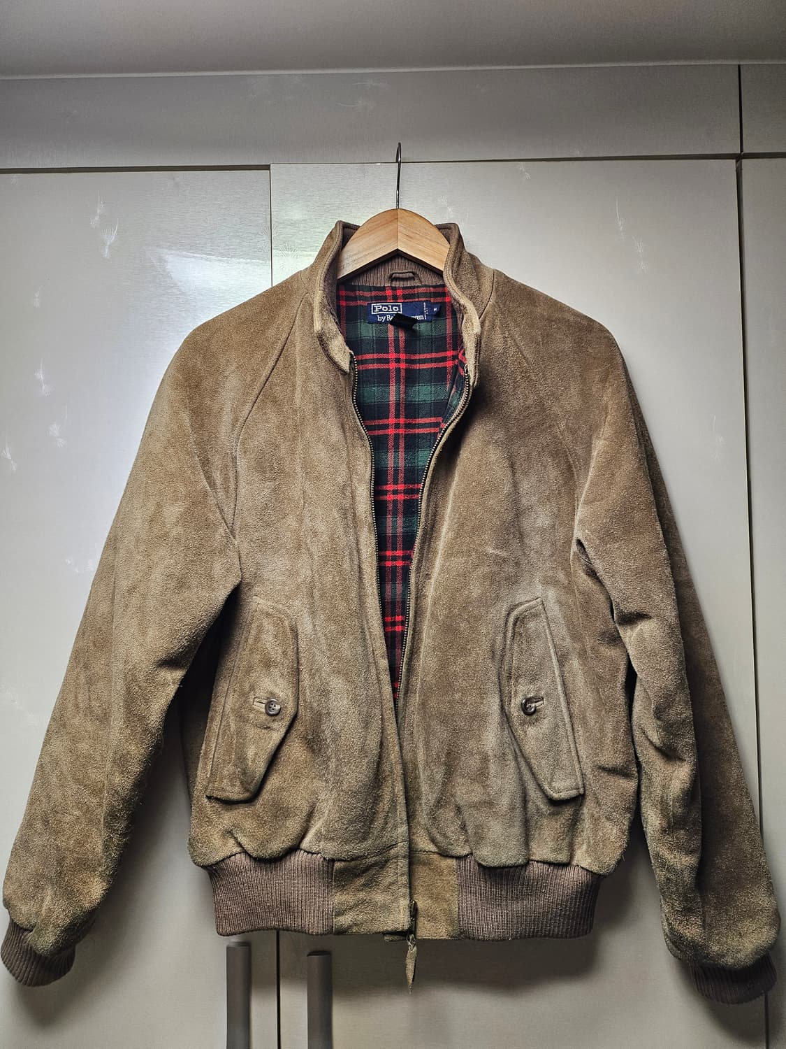 폴로 랄프로렌 90's 스웨이드 해링턴 자켓(M) 상품이미지1