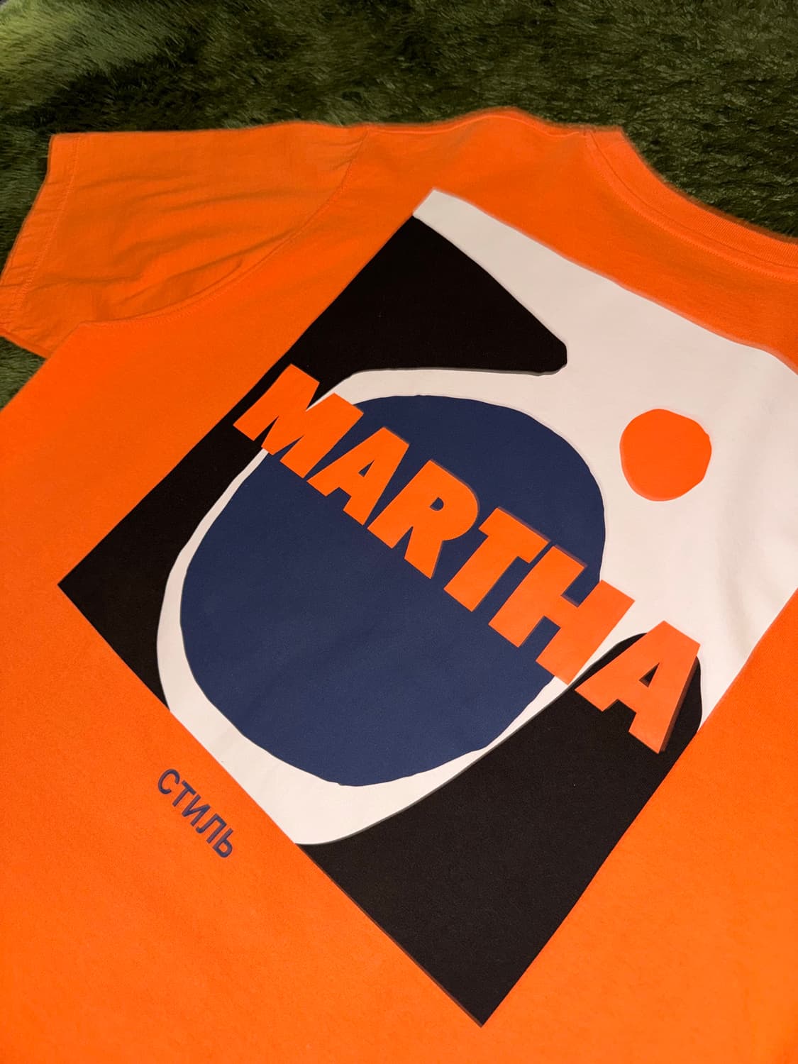 [M] 헤론프레스톤 Martha 그래픽 루즈 핏 티셔츠 오렌지 상품이미지9