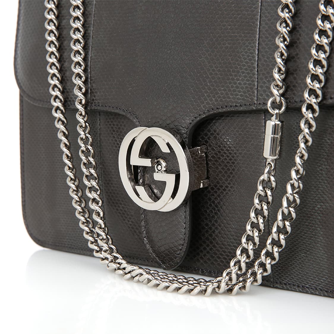 구찌 파이톤 인터로킹 체인 숄더백 플랩백 387606 상품이미지7