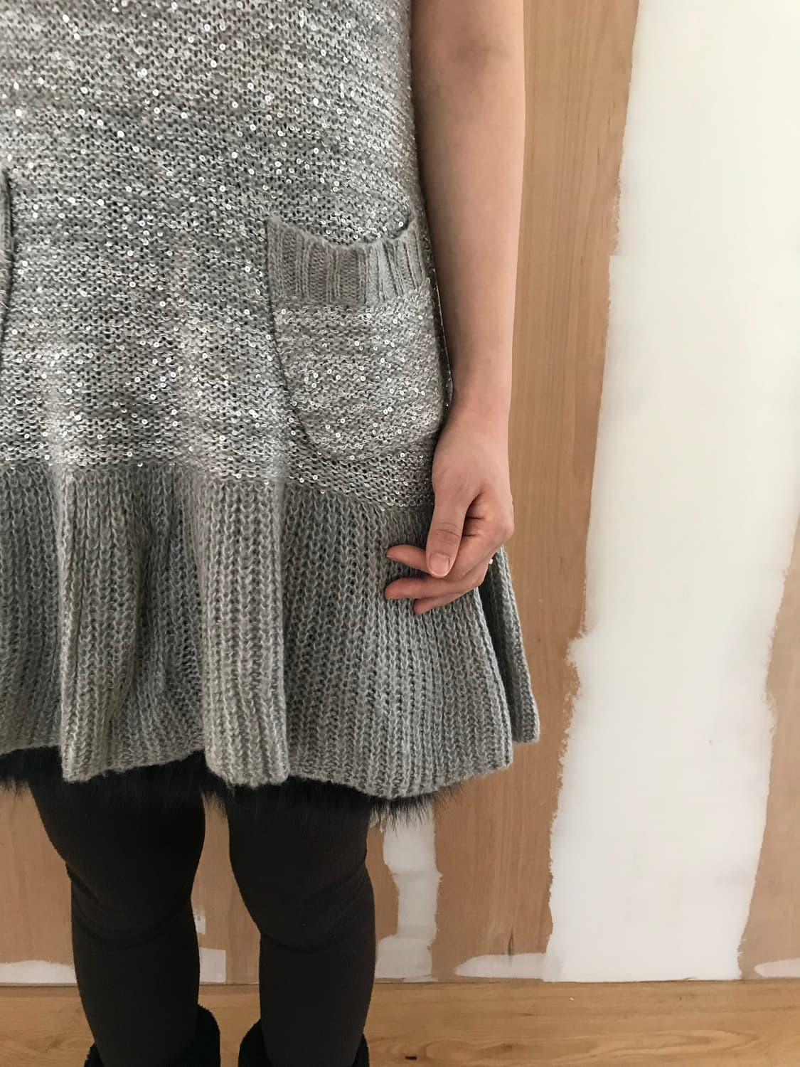 vintage grey pocket one-piece 상품이미지5