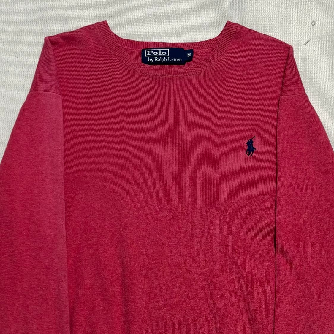M 폴로랄프로렌 네이비 포니 핑크 울 니트 상품이미지1