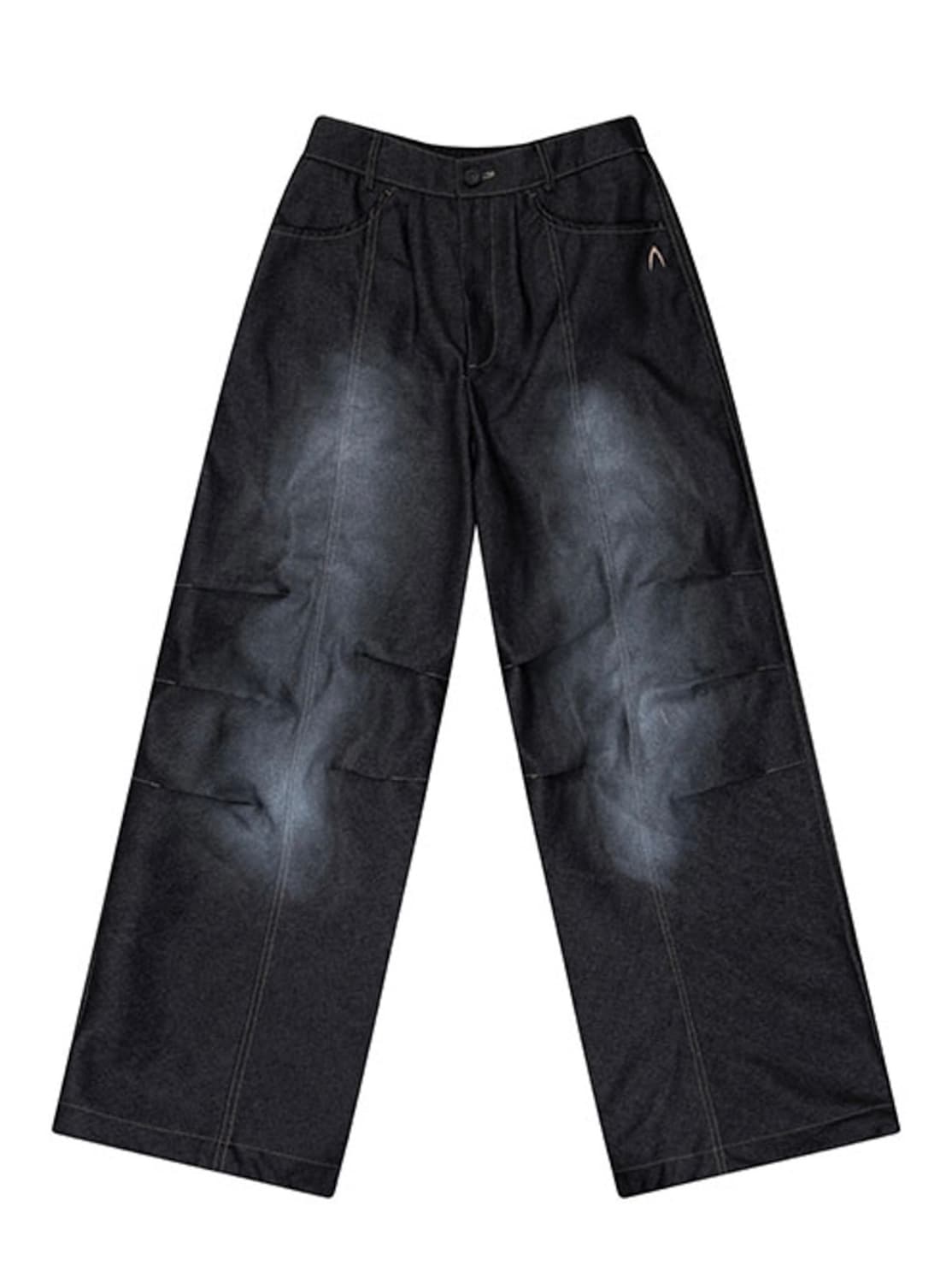 아캄 Sprayed Denim Pants (Black) 상품이미지5