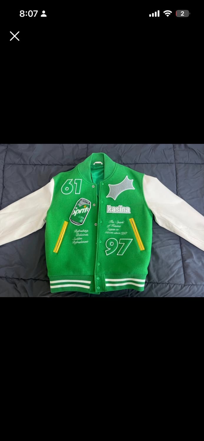 [카시나 X 스프라이트] 바시티 자켓 상품이미지1