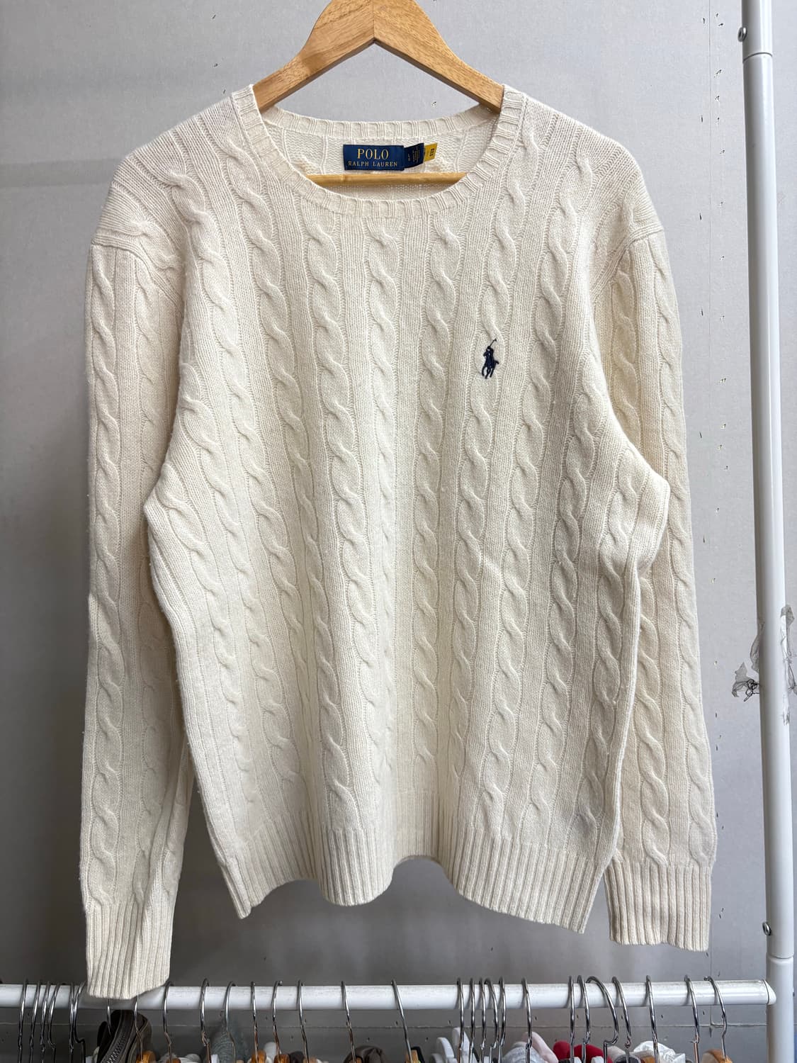 폴로 꽈배기 울 니트 상품이미지2