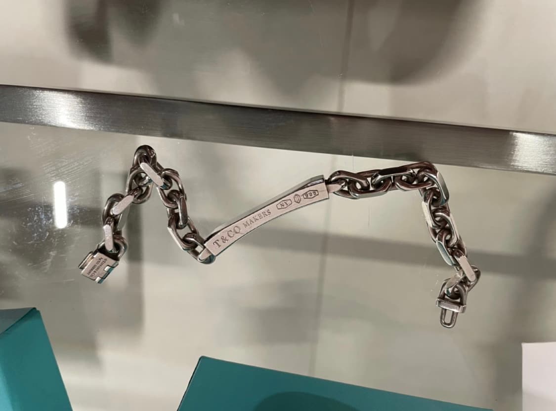 티파니 1837 makers ID 실버 체인팔찌 라지사이즈 팝니다 상품이미지4