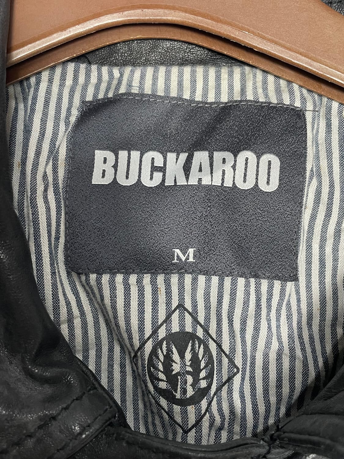 (BUCKAROO)버커루 블랙 가죽 라이더 자켓 상품이미지2