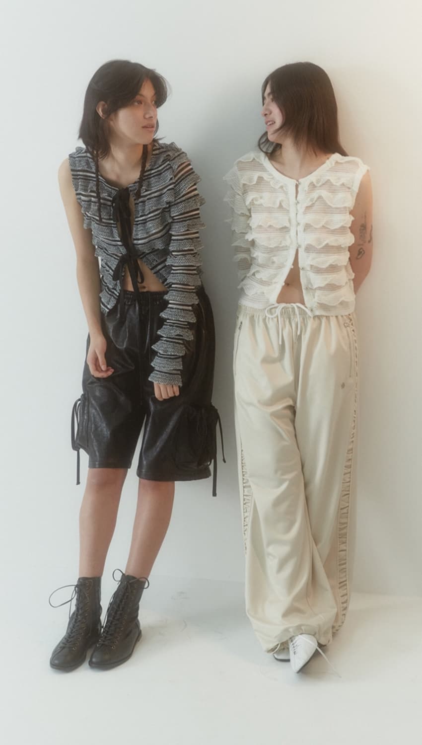 Gimmetheyoung G_BACK FRONT WAVE CARDIGAN 상품이미지5