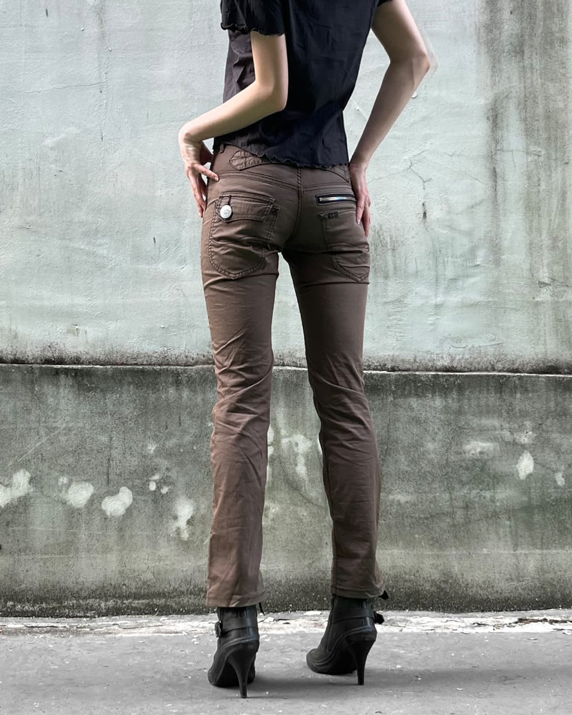 Lee Zip Detail Slim Coated Pants 상품이미지2