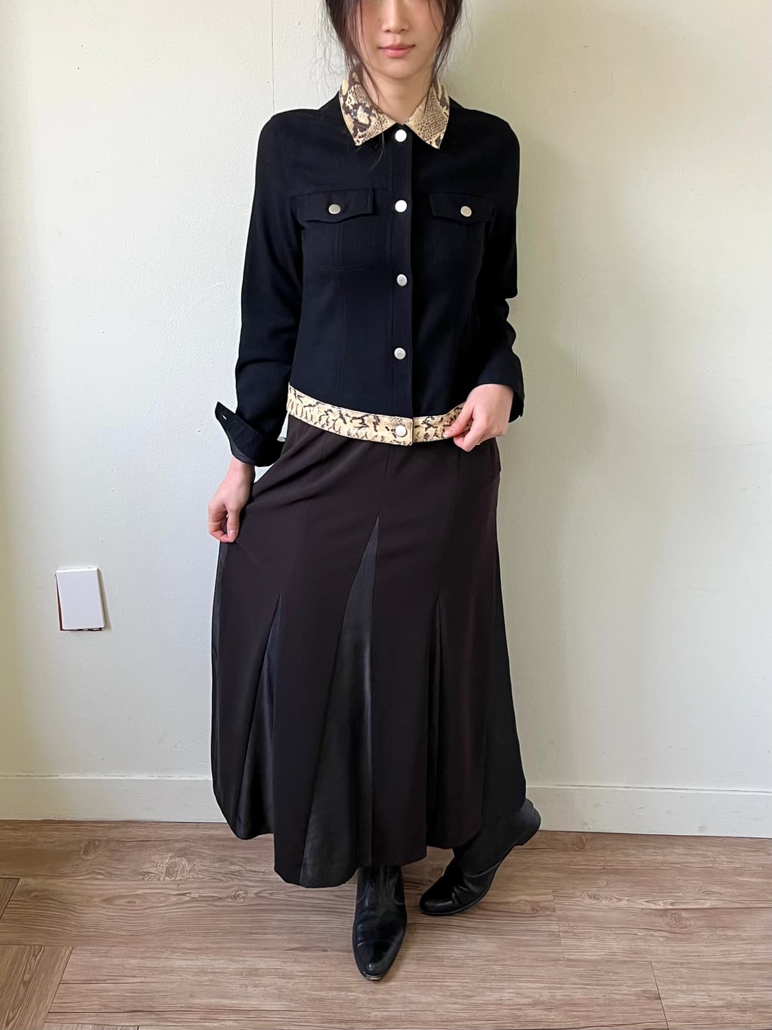 PAPION 멀티 패턴 스커트 상품이미지6