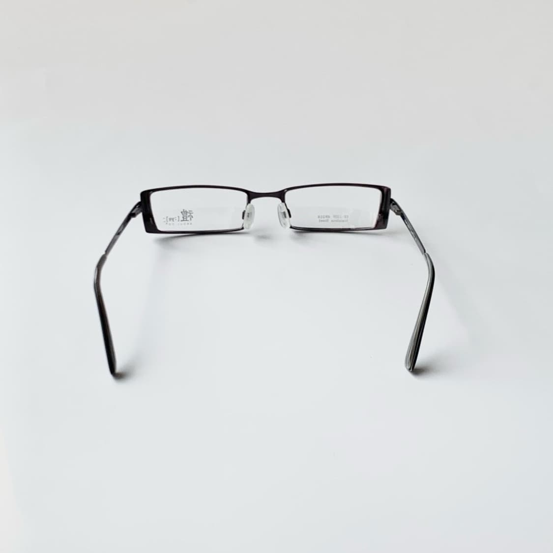 [픽키-681] 블랙 메탈 직사각 안경/슬림 템플 스틸/가벼운 데일리 상품이미지3