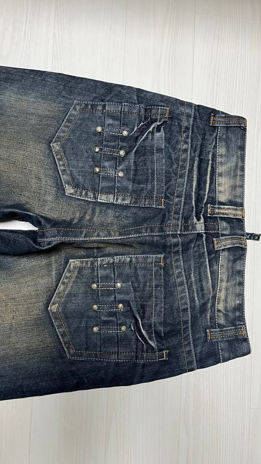 all blacks 스터드 웨싱데님 상품이미지3