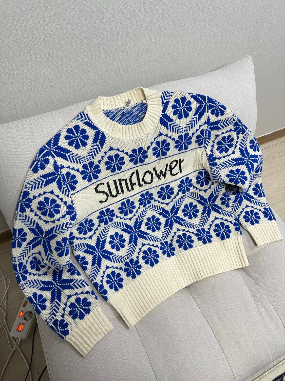 선플라워 페어아일 니트 팔아요 상품이미지1