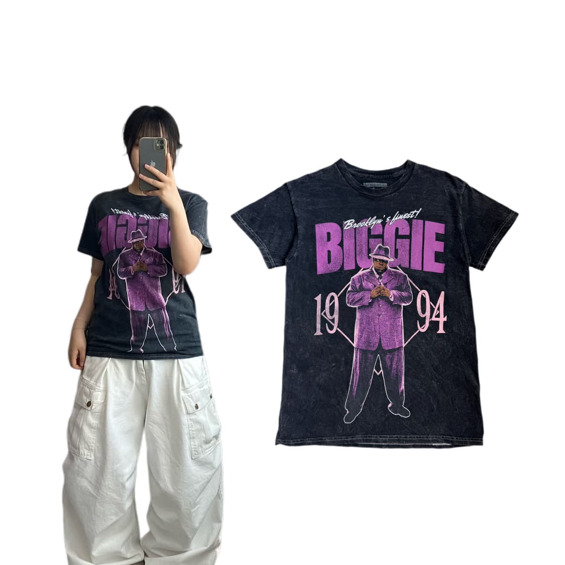 B.I.G 비기 빈티지 힙합티 랩티 반팔 티셔츠 상품이미지1