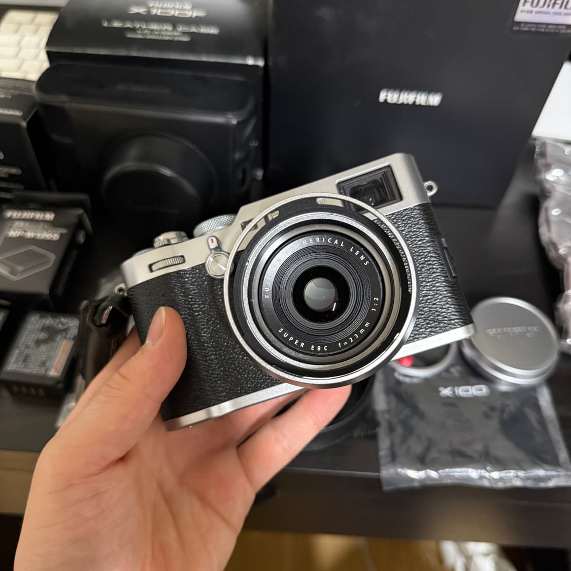[민트급] 후지 필름 x100f 실버 포터 탱커 스트랩 정품 악세사리 상품이미지10