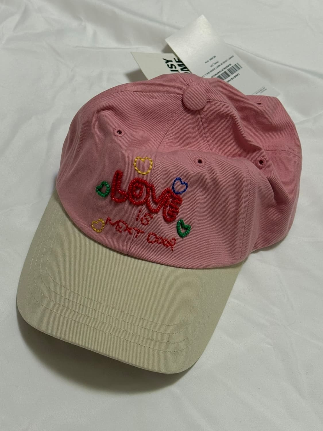 DAISY LOVE IS NEXT DOOR 볼캡 핑크 상품이미지3