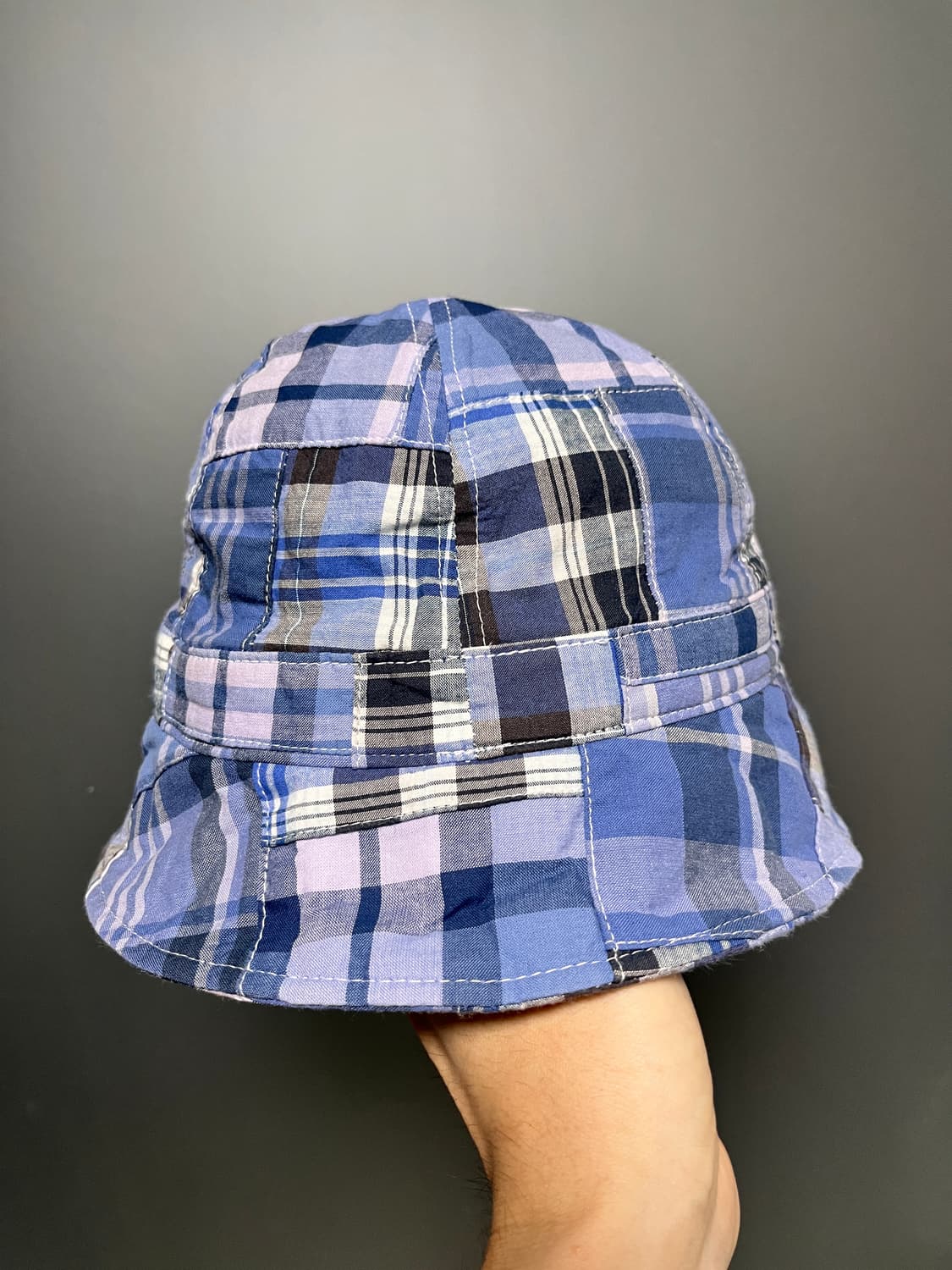 L) 이스트로그 패치워크 버킷햇 블루 판매. 상품이미지4