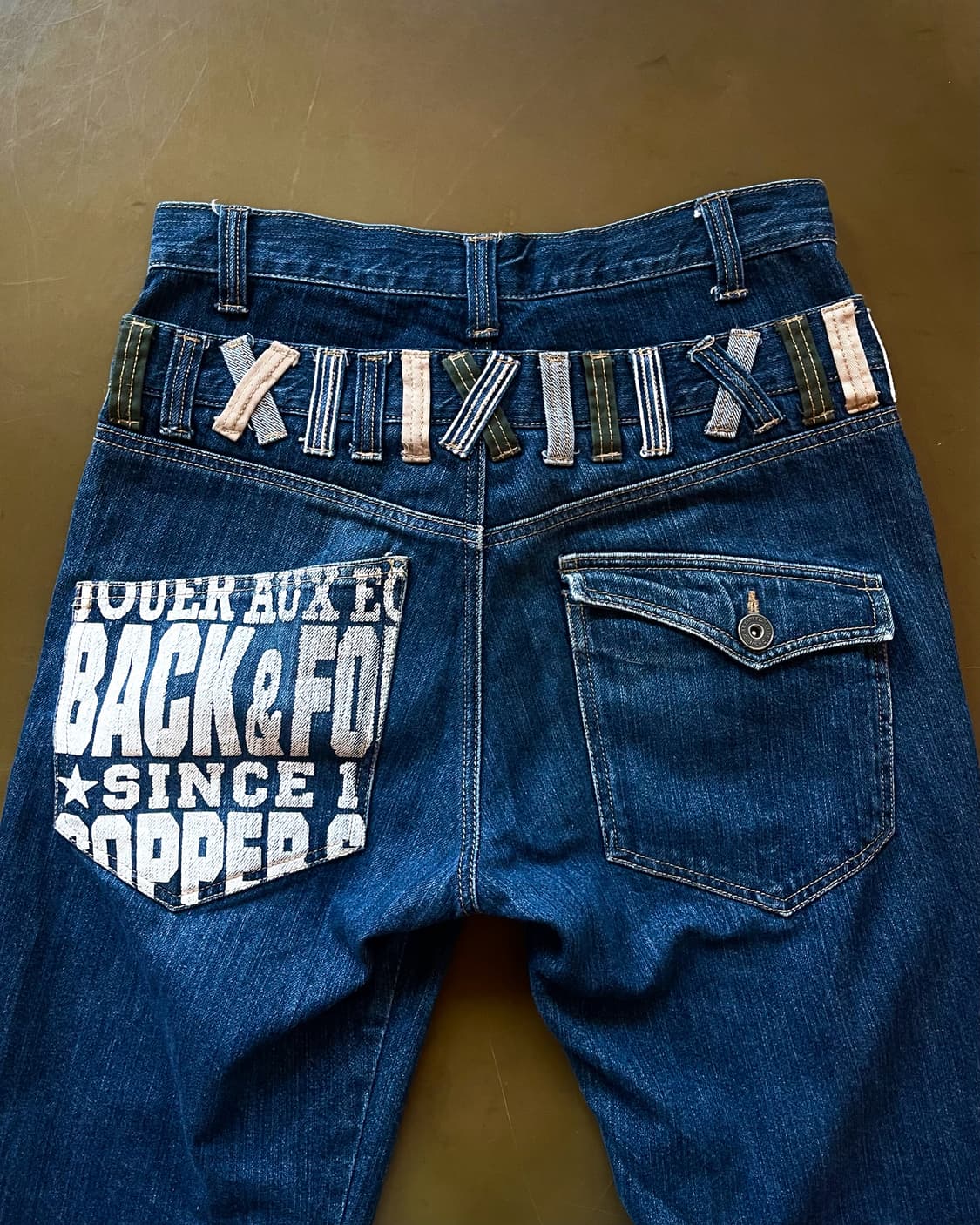 90-00s Jpn Vintage Double Waist Denim 상품이미지10